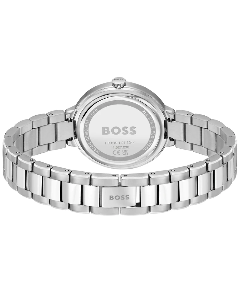 Hugo Boss Women's Sena Quartz Silver-Tone Stainless Steel Watch 34mm