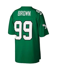 Men's Mitchell & Ness Jerome Brown Kelly Green Philadelphia Eagles Legacy Replica Jersey