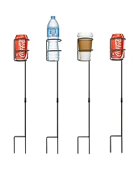 Outdoor Beverage Heavy Duty Drink Holder Stakes Set Of 4