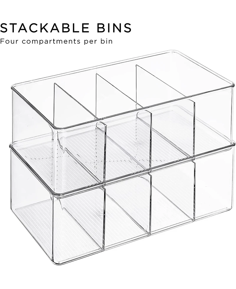 Sorbus Storage Bins with Dividers