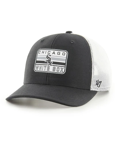 Men's '47 Brand Black Chicago White Sox Drifter Trucker Adjustable Hat
