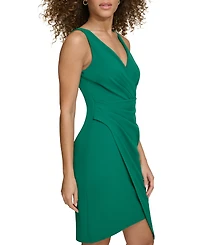 Siena Women's Origami-Pleat Sleeveless Bodycon Dress