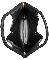 Donna Karan New York Baldwin Large Laser-cut Shoulder with Leather Wrapped Rounded Handle