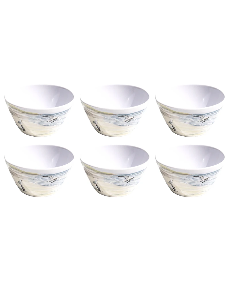 Abode Homewares By The Shore 5.9" Cereal Bowls 28 oz, Set of 6, Service for 6