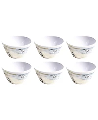 Abode Homewares By The Shore 5.9" Cereal Bowls 28 oz, Set of 6, Service for 6