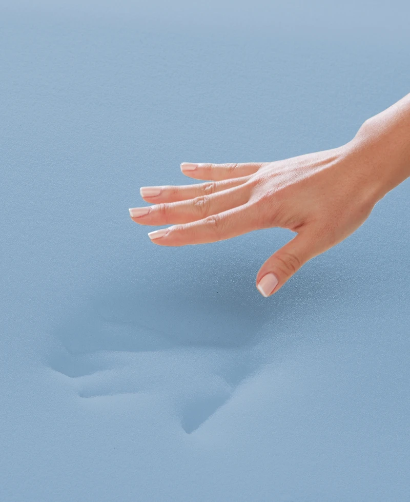 Vibe 4" Wave Convoluted Gel Memory Foam Mattress Topper