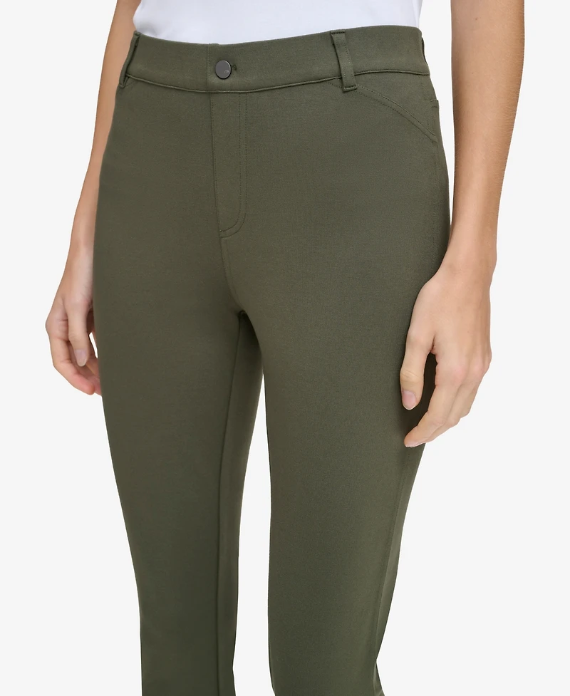 Andrew Marc Sport Women's Pull On Ponte Pants with Twisted Seams