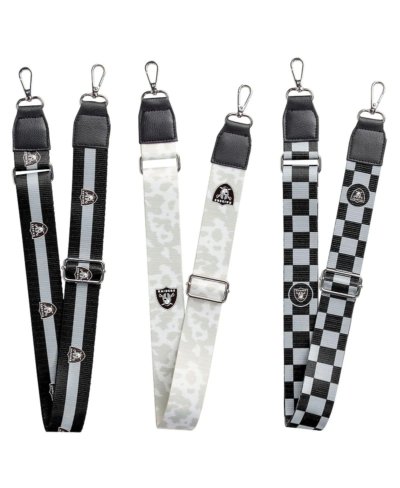 Women's Las Vegas Raiders 3-Pack Bag Strap Set