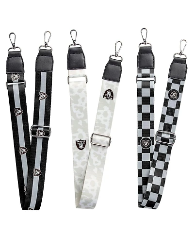 Women's Las Vegas Raiders 3-Pack Bag Strap Set