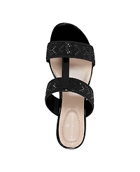 Bandolino Women's Iluvit Embellished T-Strap Wedge Sandals