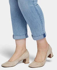 Nydj Plus Sheri Slim Ankle Jean with Roll Cuffs