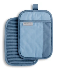 KitchenAid Beacon Two-Tone Pot Holder 2-Pack Set, 7" x 10"