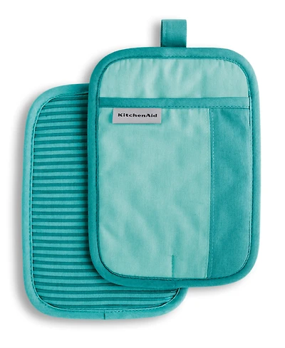 KitchenAid Beacon Two-Tone Pot Holder 2-Pack Set, 7" x 10"