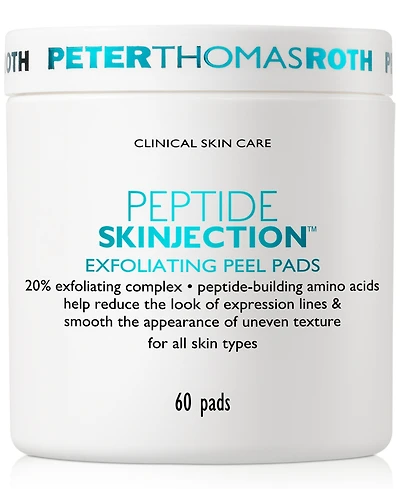 Peter Thomas Roth Peptide Skinjection Exfoliating Peel Pads, 60 pads