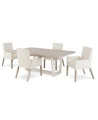 Stratum 5pc Dining Set (Table + 4 Chairs)