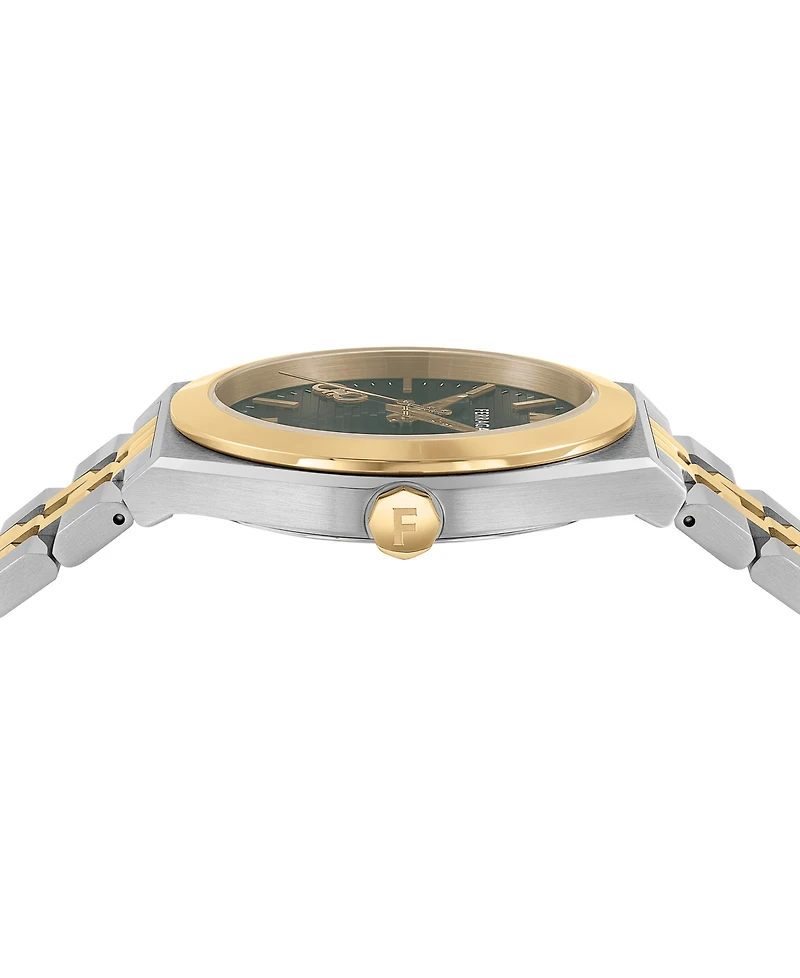 Salvatore Ferragamo Men's Swiss Two-Tone Stainless Steel Bracelet Watch 40mm