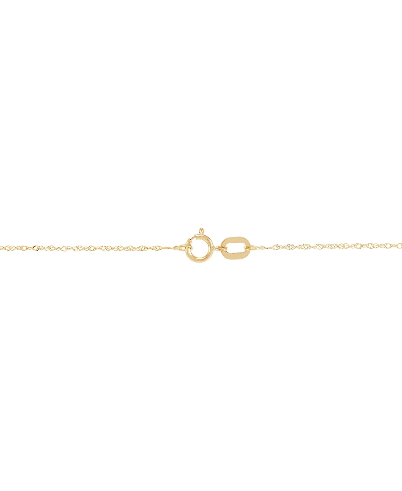 Opal (1-5/8 ct. t.w.) & Diamond (1/10 ct. t.w.) Pendant Necklace in 14k Gold