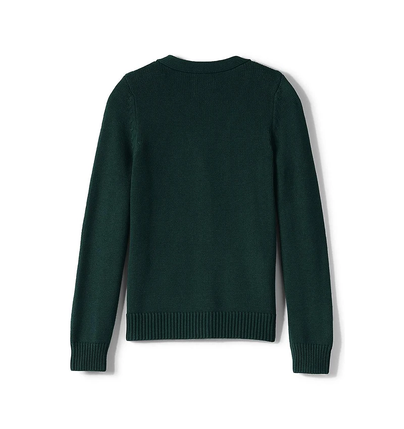 Lands' End Women's Cotton Modal Button Front Cardigan Sweater