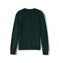 Lands' End Women's Cotton Modal Button Front Cardigan Sweater