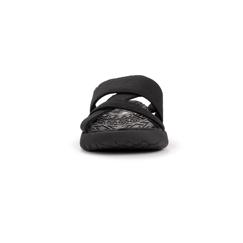 Muk Luks Women's Sassy Cross-Over Slide Sandal