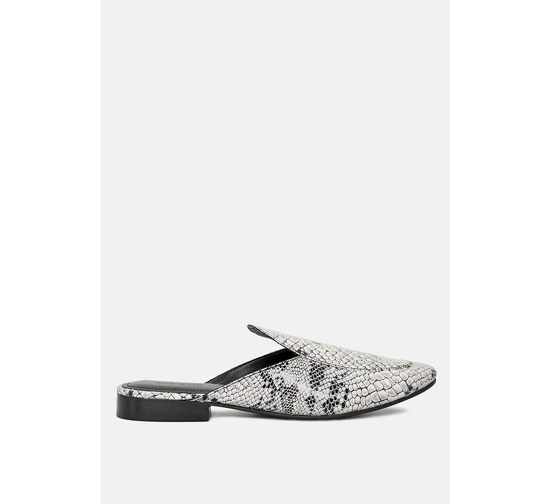 Marla Womens Metallic Leather Mules