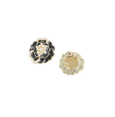 Sohi Women's Rose Stud Earrings
