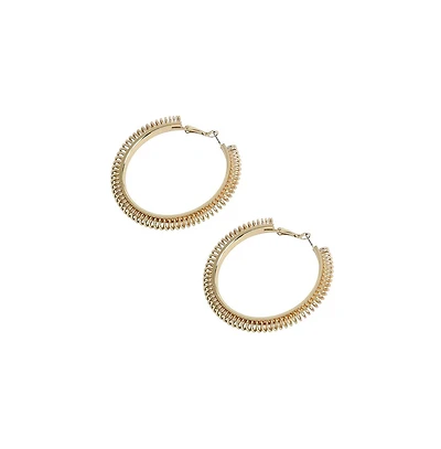 Sohi Women's Spring Hoop Earrings