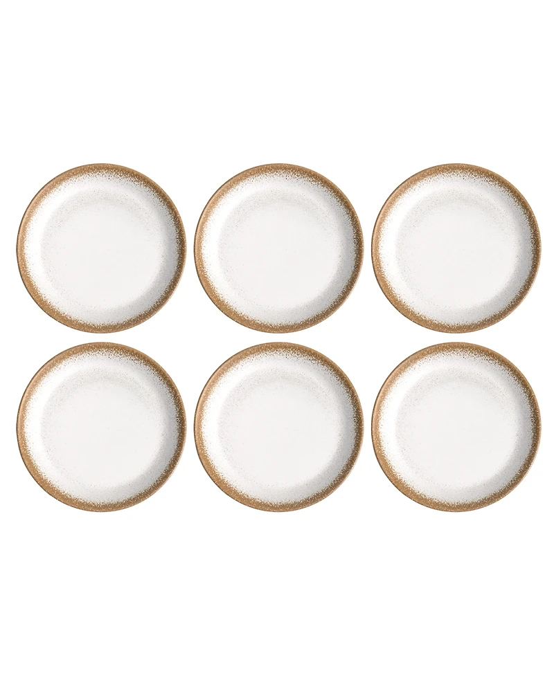 Abode Homewares Carmel Reactive Salad Plates Merge, Set of 6