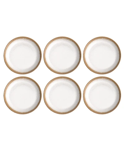 Abode Homewares Carmel Reactive Salad Plates Merge, Set of 6