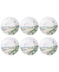 Abode Homewares By the Shore Salad Plates, Set of 6