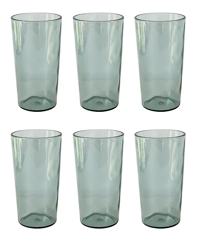 Abode Homewares Rustic Jumbo Glasses, Set of 6