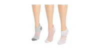 Muk Luks Women's 3 Pack Nylon Compression Ankle Socks