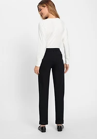 Olsen Women's Lisa Fit Cropped Pull-On Jersey Pant