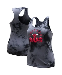 Women's Stadium Essentials Charcoal Chicago Bulls Street Art Dark Crystal Washed Tank Top