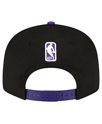 Men's New Era Black, Purple Sacramento Kings Official Team Color 2Tone 9FIFTY Snapback Hat