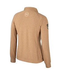 Women's Colosseum Tan Florida Gators Oht Military-Inspired Appreciation Sand Tatum Quarter-Snap Raglan Jacket