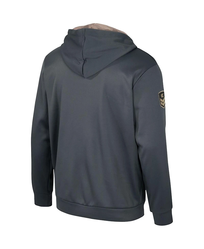 Men's Colosseum Charcoal Texas Tech Red Raiders Oht Military-Inspired Appreciation Pullover Hoodie