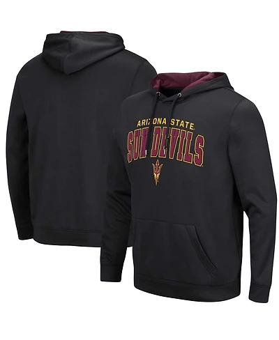 Men's Colosseum Black Arizona State Sun Devils Resistance Pullover Hoodie