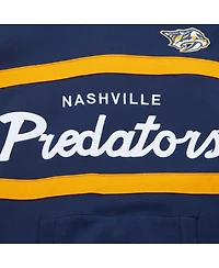Men's Mitchell & Ness Navy Nashville Predators Head Coach Pullover Hoodie