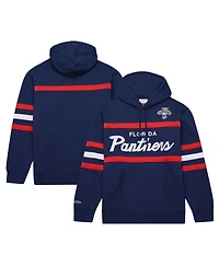 Men's Mitchell & Ness Navy Florida Panthers Head Coach Pullover Hoodie