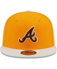 Men's New Era Gold Atlanta Braves Tiramisu 9FIFTY Snapback Hat