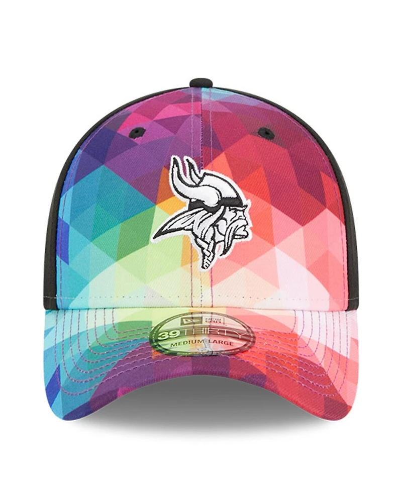 Men's New Era Pink Minnesota Vikings 2023 Nfl Crucial Catch 39THIRTY Flex Hat