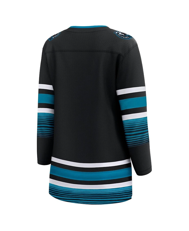 Women's Fanatics Black San Jose Sharks Alternate Premier Breakaway Jersey