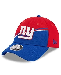 Men's New Era Red, Royal New York Giants 2023 Sideline 9FORTY Adjustable Hat