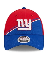 Men's New Era Red, Royal New York Giants 2023 Sideline 9FORTY Adjustable Hat