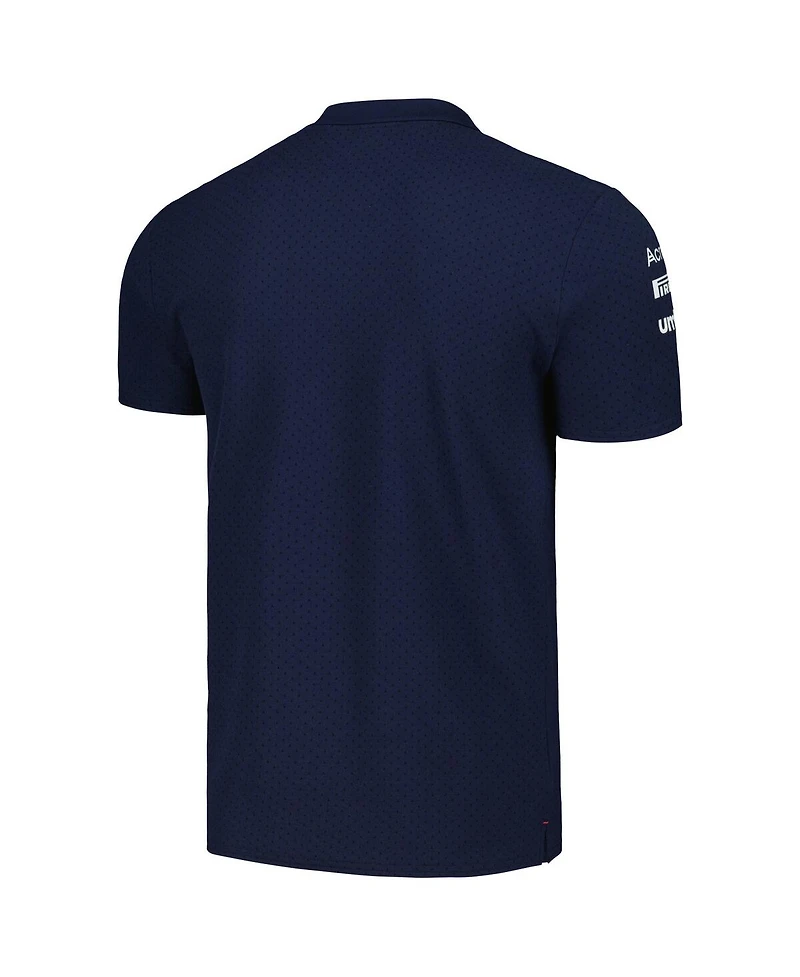 Men's Umbro Navy Williams Racing Cvc Media Polo Shirt