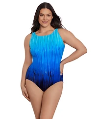 Women's Longitude Scoopback High Neck One-Piece Swimsuit