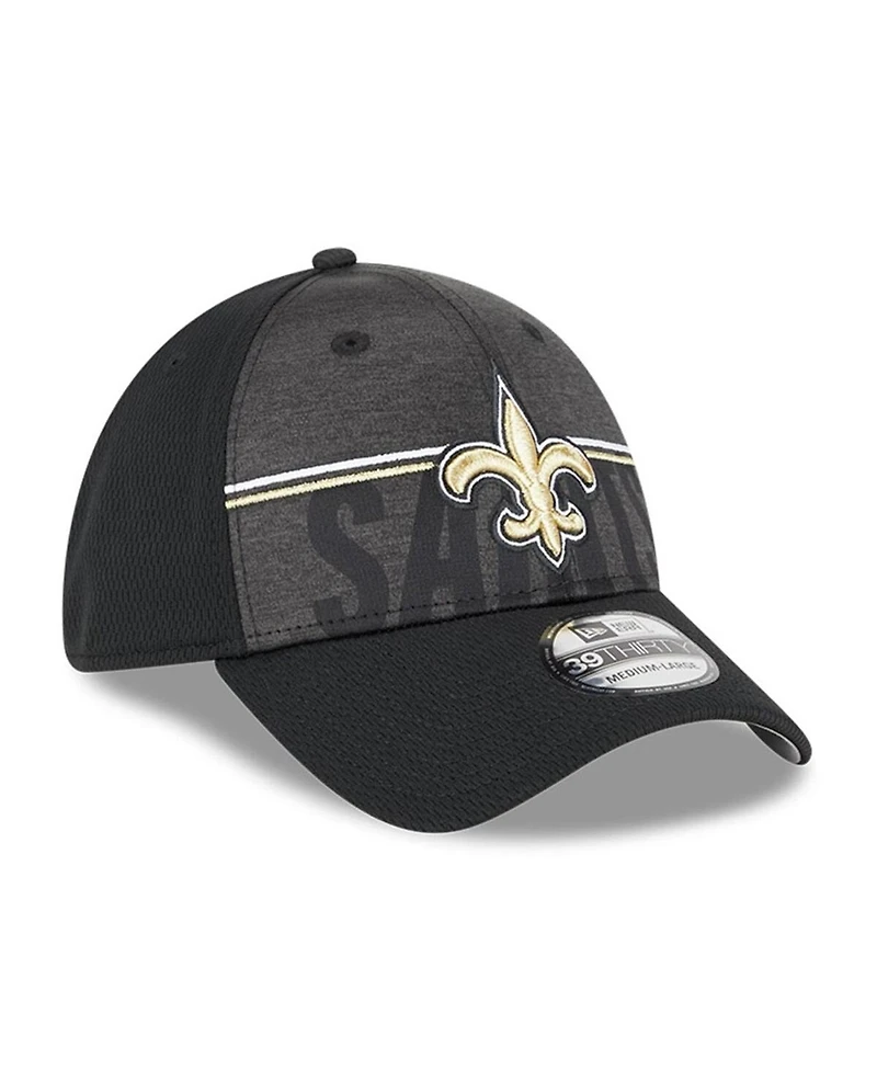 Men's New Era Black Orleans Saints 2023 Nfl Training Camp 39THIRTY Flex Fit Hat