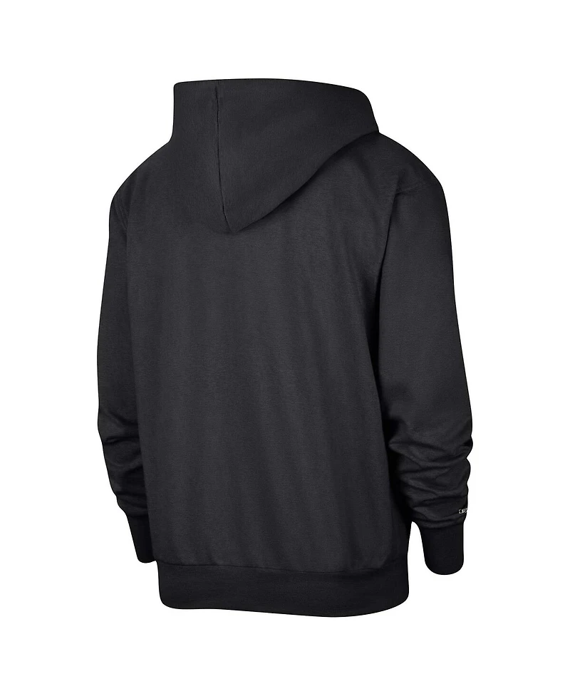 Men's Nike Black Brooklyn Nets Authentic Performance Pullover Hoodie