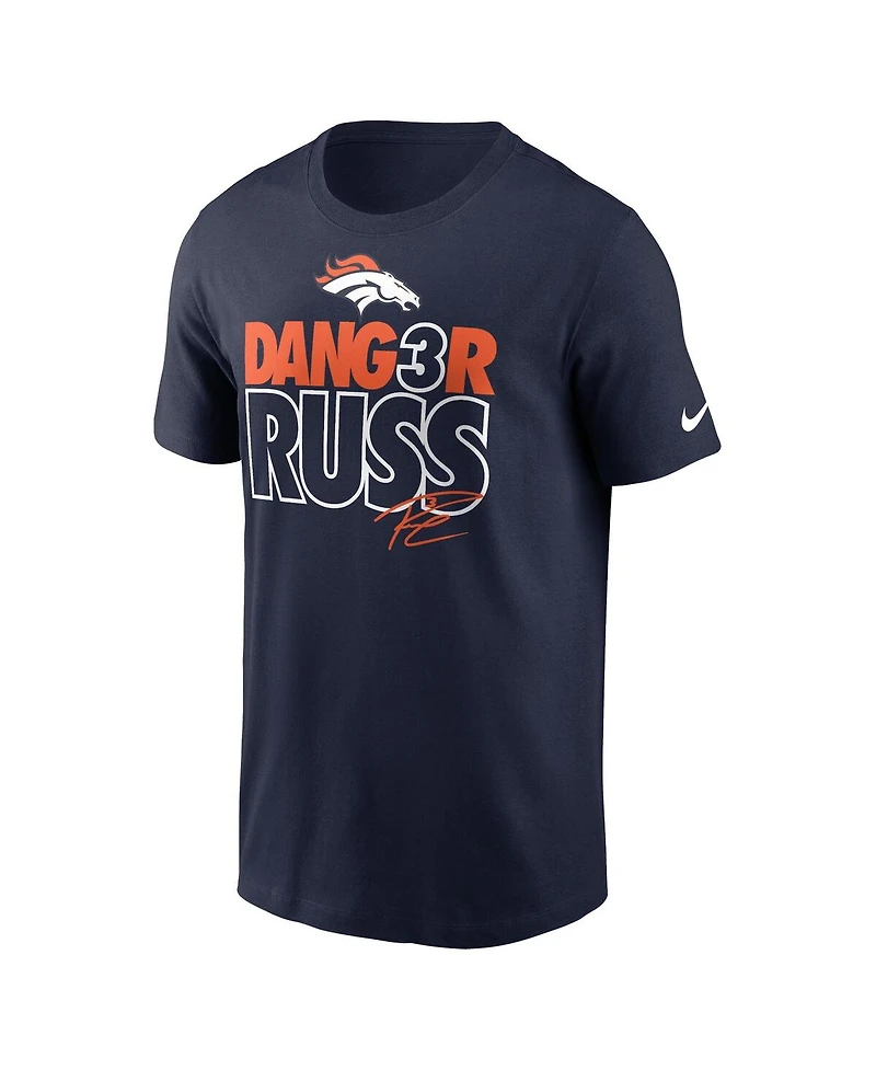 Men's Nike Russell Wilson Navy Denver Broncos Player Graphic T-shirt